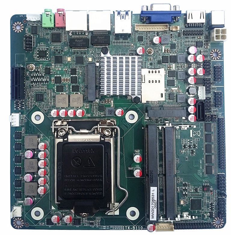 MW-ITX-B110嵌入式主板多串口，一体机教育录播机主板