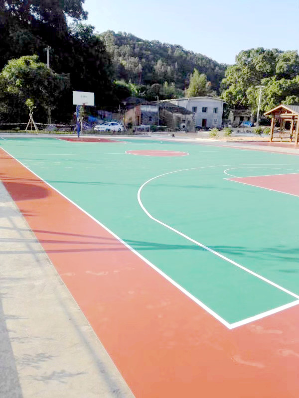 天津红桥塑胶篮球场造价弹性丙烯酸翻新公司免费划线