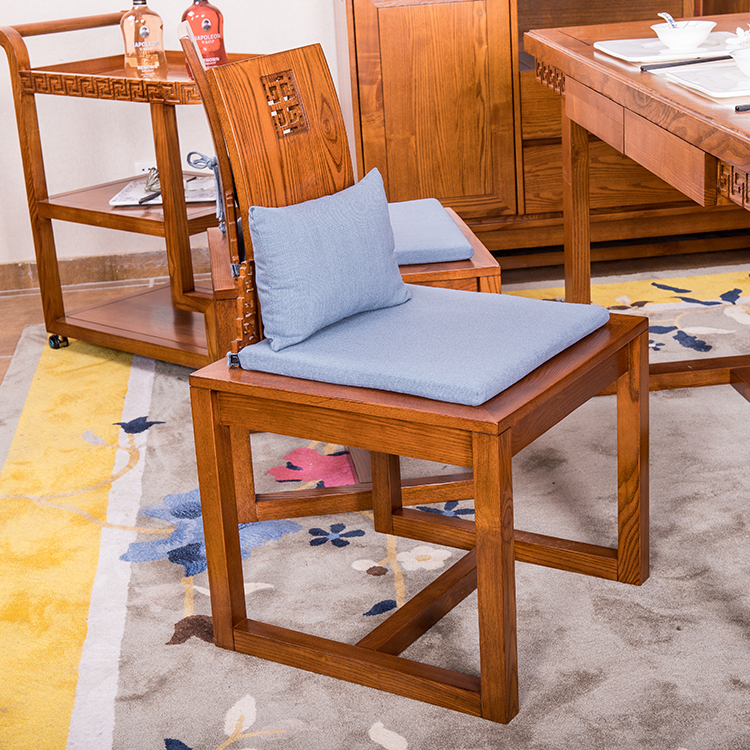 展博餐椅白蜡木餐椅新中式纯实木工厂直销