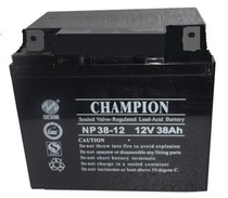 冠军12V38AH蓄电池 NP38-12铅酸蓄电池