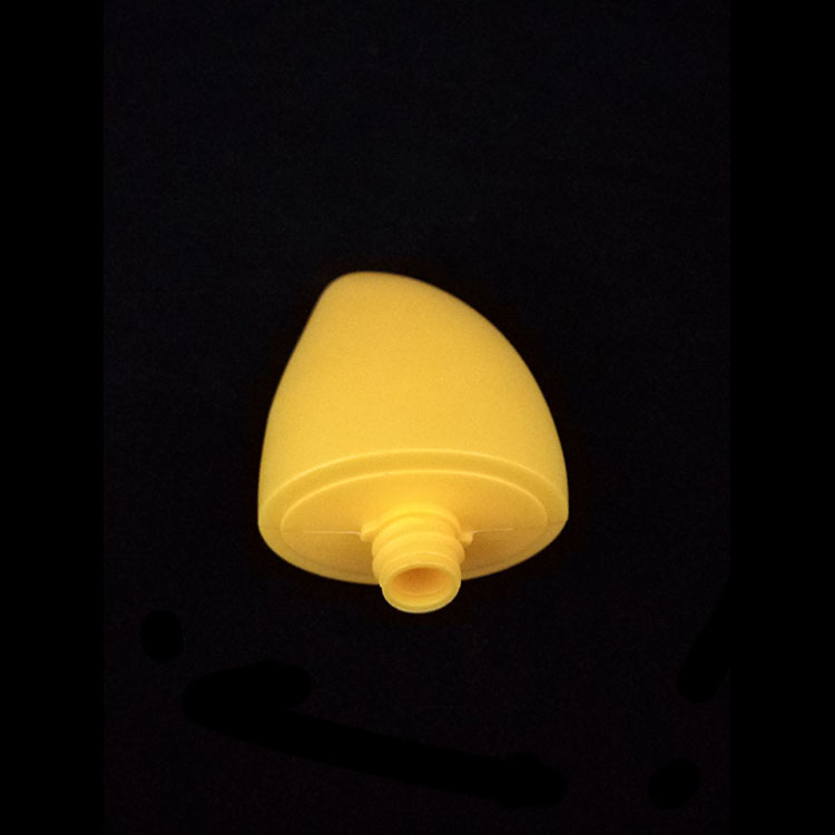 塑料制品生产厂家便携式黄色芒果型塑料瓶子润肤乳瓶/防晒霜瓶