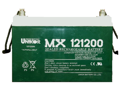 友联蓄电池MX121200 韩国友联12V120AH铅酸阀控免维护蓄电池