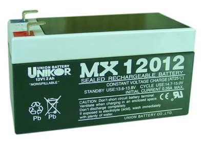 韩国友联/联合蓄电池MX12012，12V1.2AH,MX12013，12V1.3AH