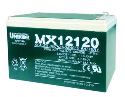 韩国友联/联合蓄电池MX12120，12V12AH免维护铅酸蓄电池