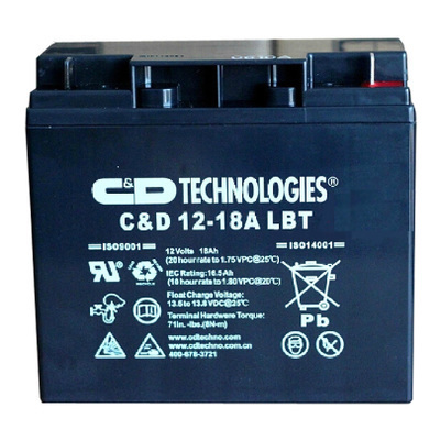 大力神蓄电池C&D 12-18 LBT 12V18ah 西恩迪蓄电池