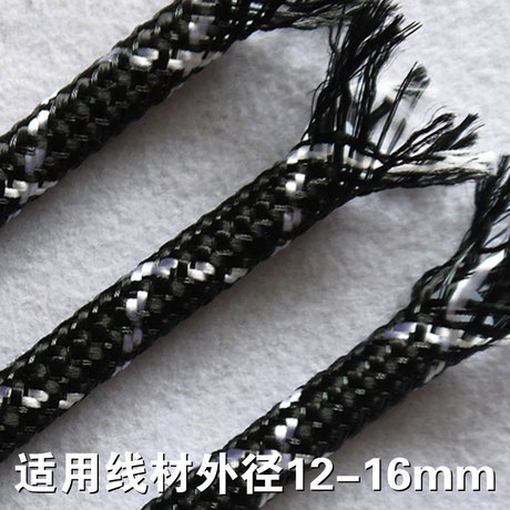 热销** 棉纤维编织网套 电线电缆阻燃编织网管 阻燃耐磨套管