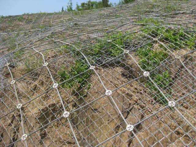 湖南长沙市边坡防护网_被动环形网|护栏网|山体护坡网