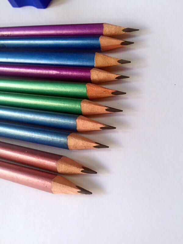 小学生铅笔无毒素描手绘**考试hb儿童写字三角笔正姿文具美术