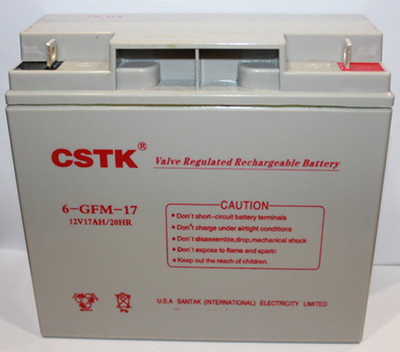 CSTK UPS电池 12V17AH 消防主机免维护铅酸蓄电池