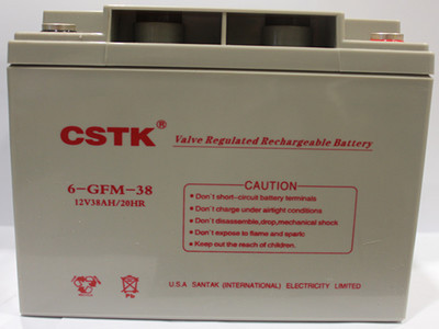 CSTK UPS电池 12V38AH EPS直流屏电源 免维护电瓶
