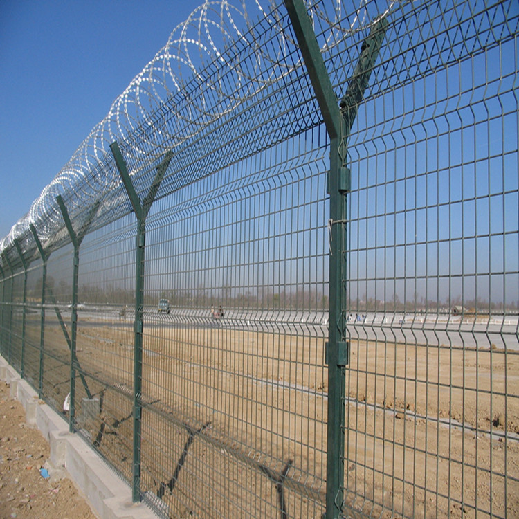 厂家直销 机场防护网 带刺圈 安全防护护栏网