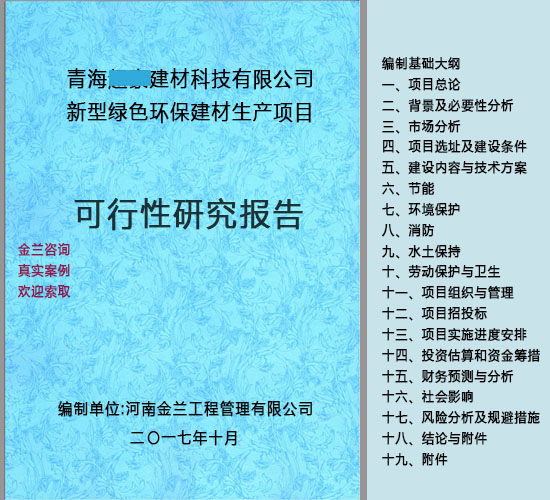 项城可行性研究报告能写-能写可行性研究报告项城公司