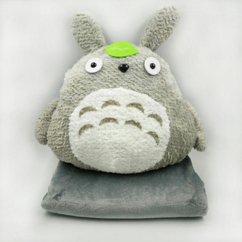 定做毛绒玩具公司吉祥物玩偶宫崎骏多多洛龙猫空调被暖手捂抱枕