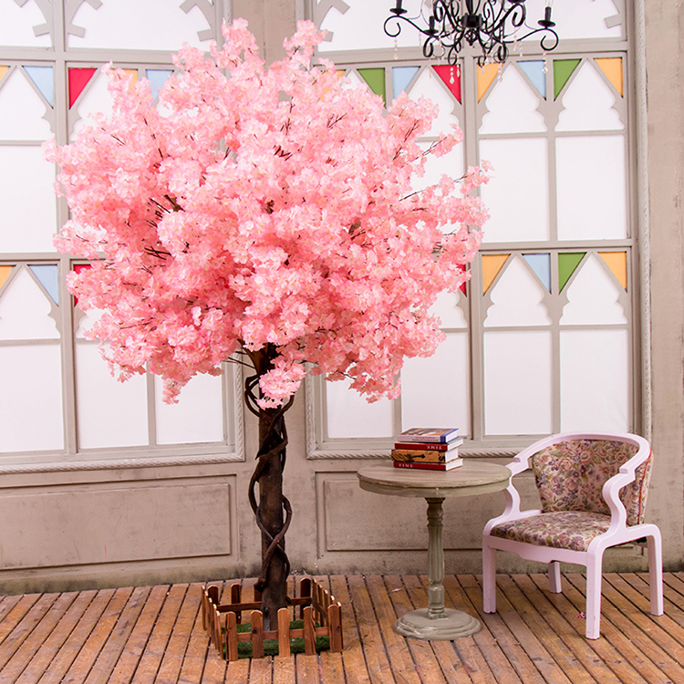 大型仿真樱花树假树客厅落地摆件植物婚庆室内装饰仿真桃花树制作