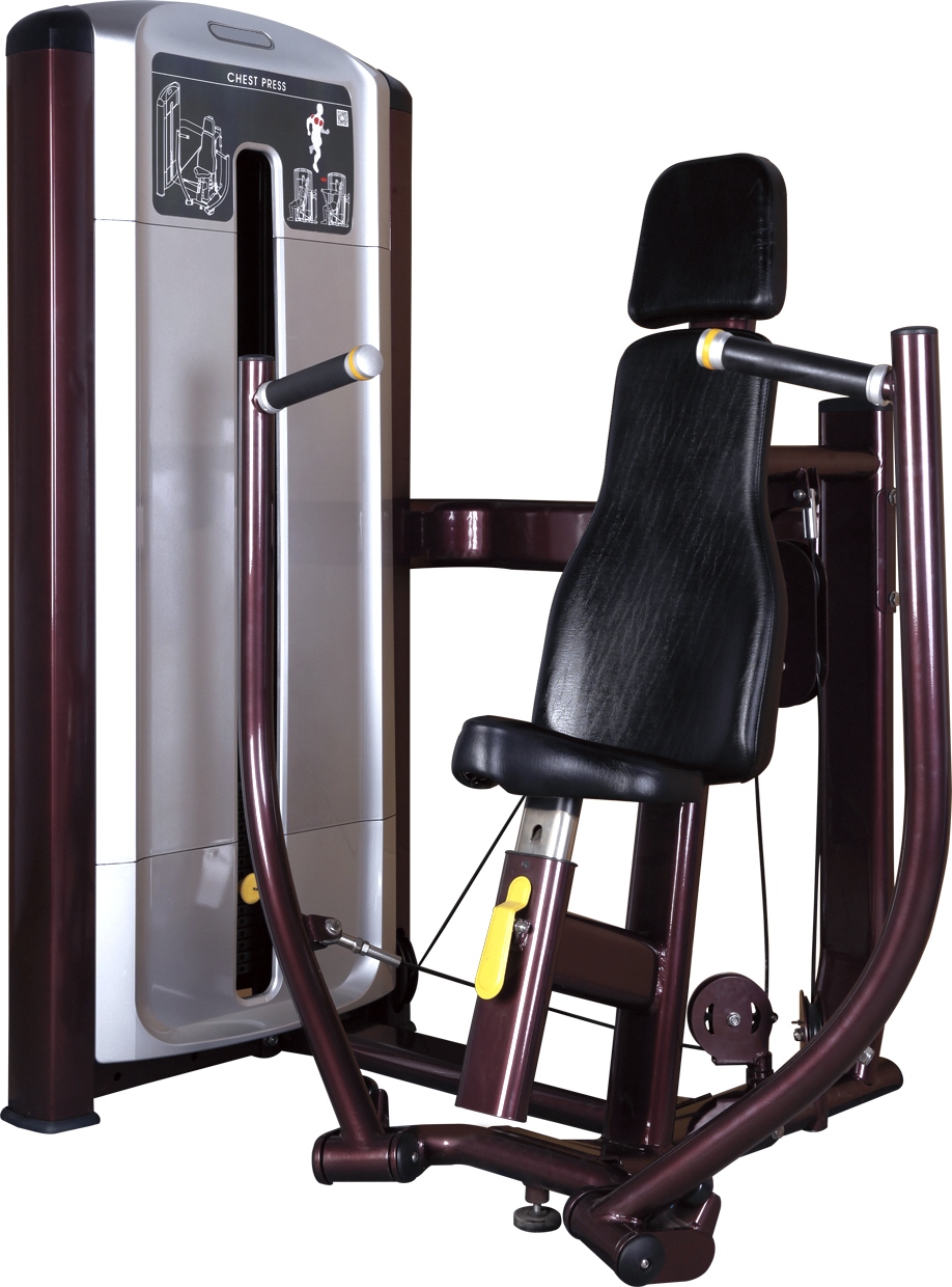 供应单功能训练器 坐式推胸训练器 健身器材