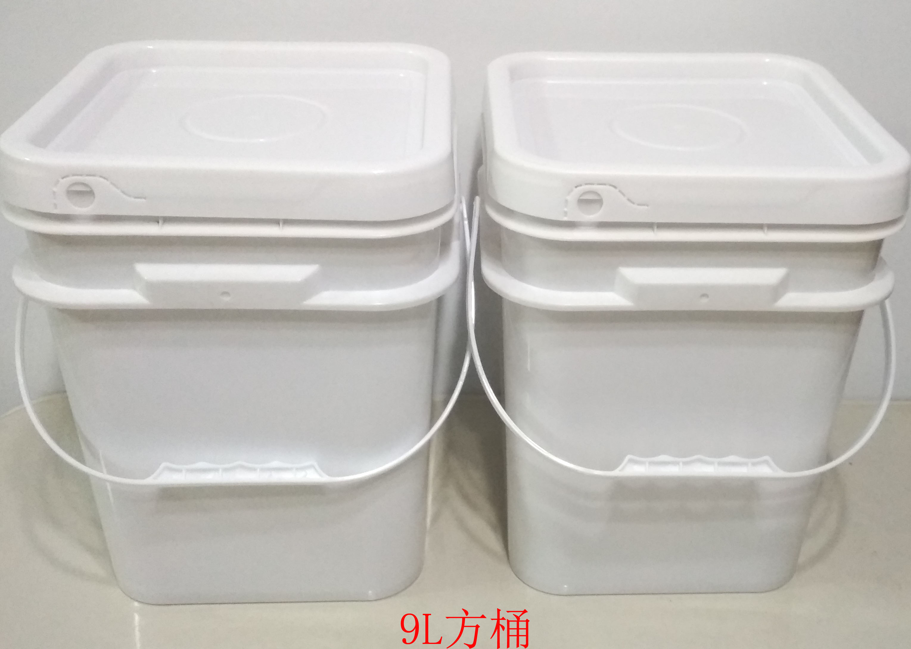 9L方桶方型塑胶桶9KG公斤公升塑料桶化肥料饲料桶猫粮狗粮桶