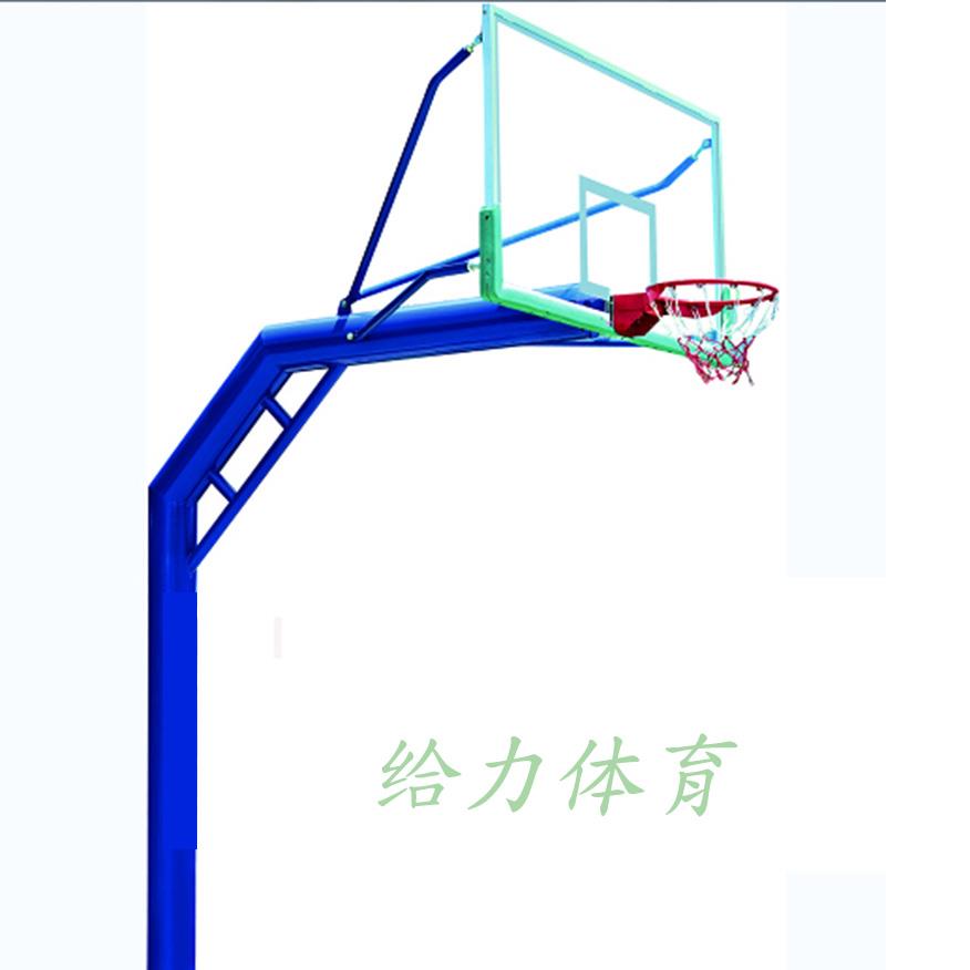 阳江学校篮球架喷砂打磨烤漆工艺