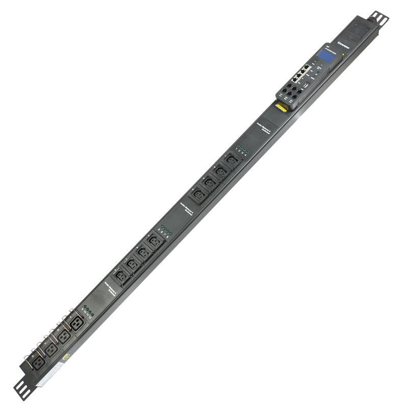 购旺智能PDU机柜插座工业插排LED显示电流电压功率16A工业连接器C13/C19组合电流电压表