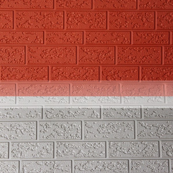单色粗砖纹系列外墙保温装饰板金属雕花板防火保温隔热