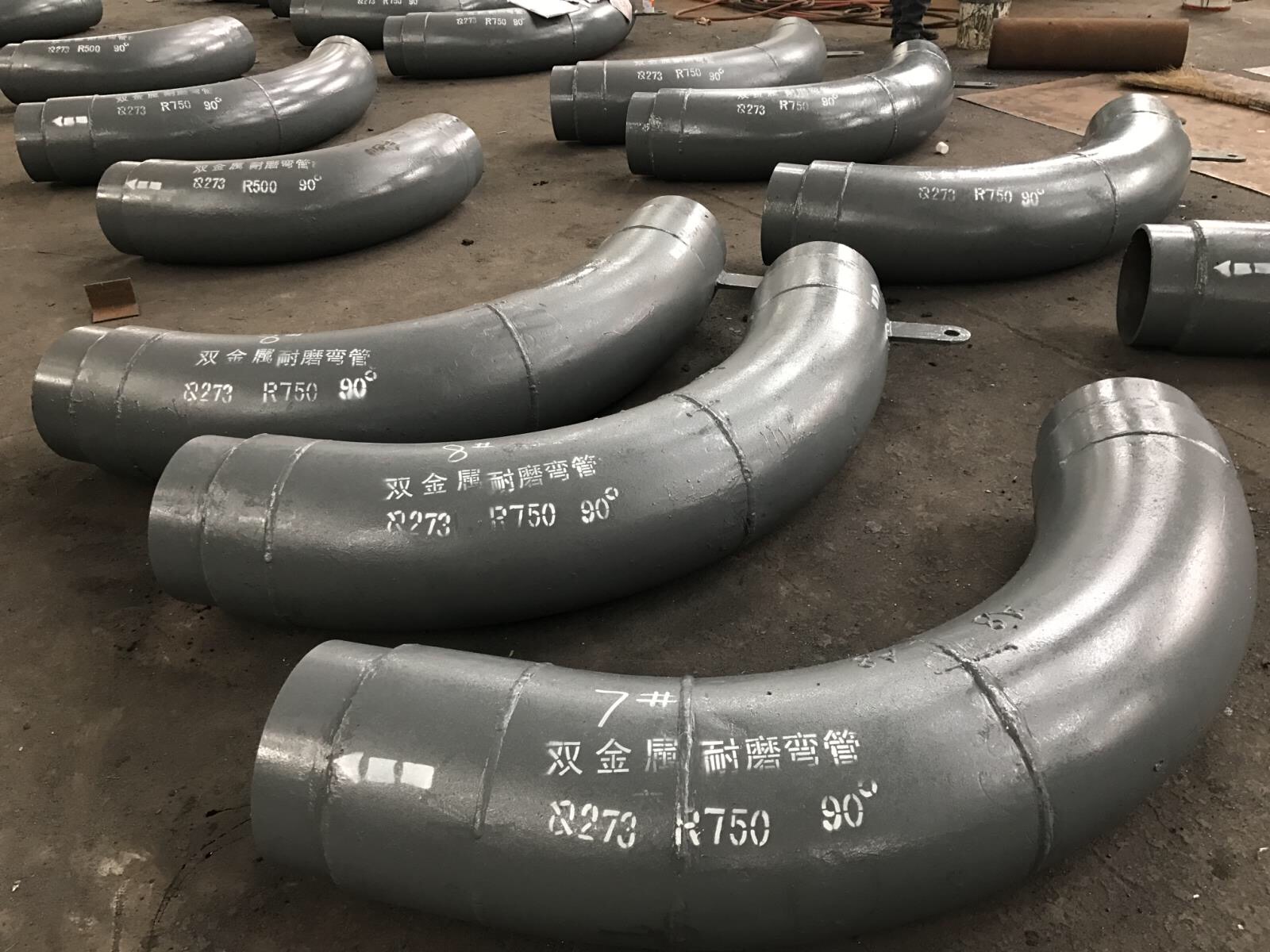 双金属耐磨弯头不锈钢弯头江苏江河生产厂家