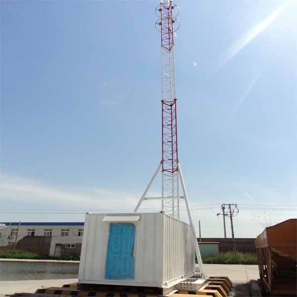 芳华通讯工程生产销售Q345B材质塔房一体升降塔