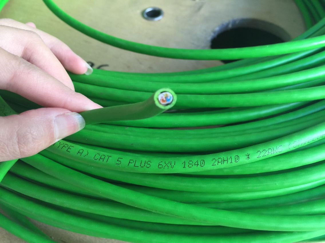 西门子四芯以太网电缆线绿色4芯以太网线通讯电缆