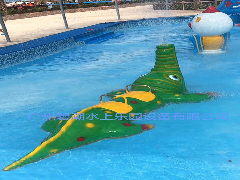 云南儿童戏水小品设备制作 茶壶喷水批发 鳄鱼喷水设备建造