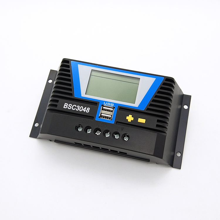 BSC3048光伏30A太阳能充放电控制器自动识别12V/24V/36V/48V通用铅酸和锂电池