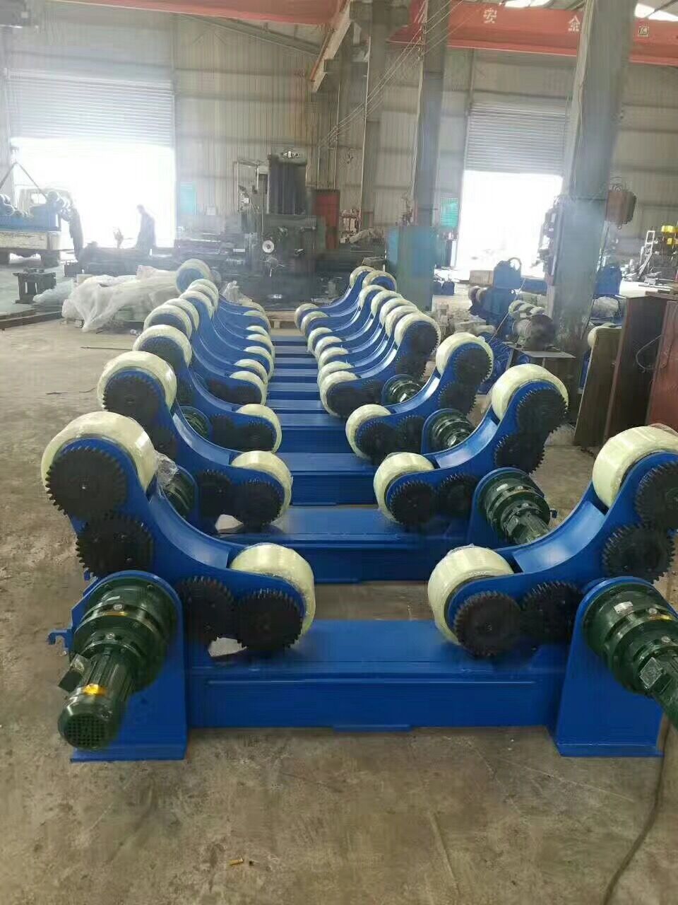 50吨焊接滚轮架 风电锅炉自动焊接设备 正反转可调滚轮托架
