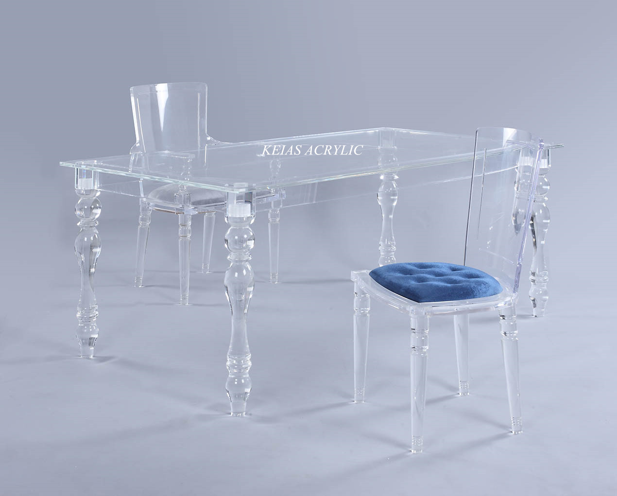 直销产品水晶圆柱型台亚克力PMMA家具桌高级水晶茶几 可加工定制