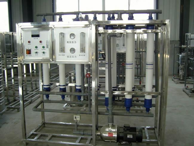 唐海反渗透纯净水设备主要工艺流程说明
