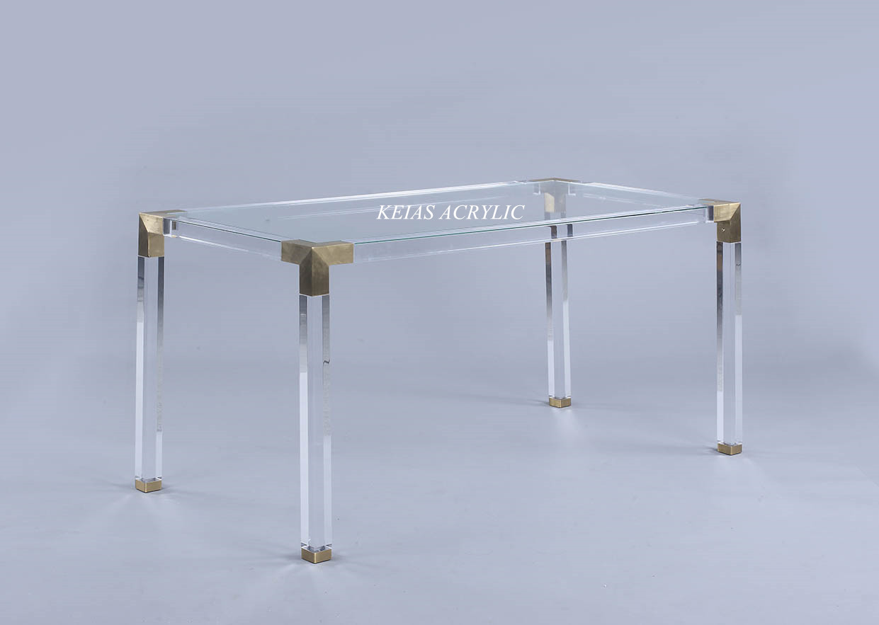 厂家直销亚克力PMMA家具桌 高透明**玻璃家用电脑桌 可加工定制