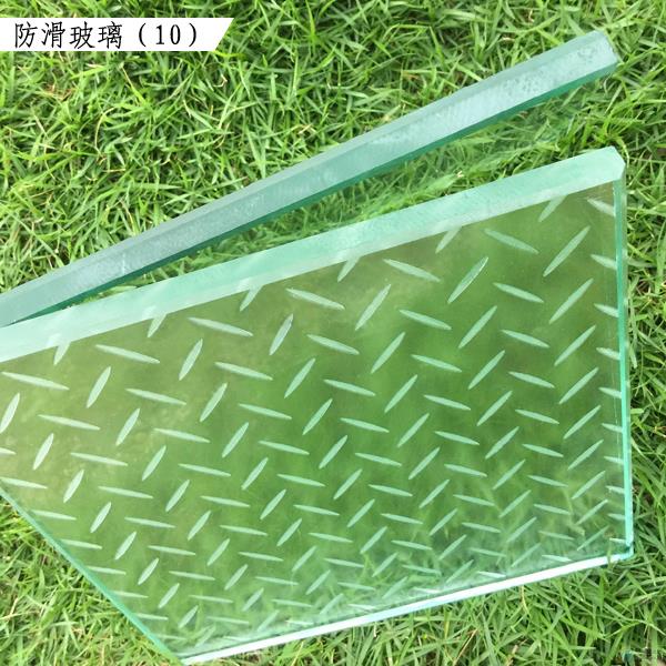 防滑玻璃-夹胶钢化防滑玻璃