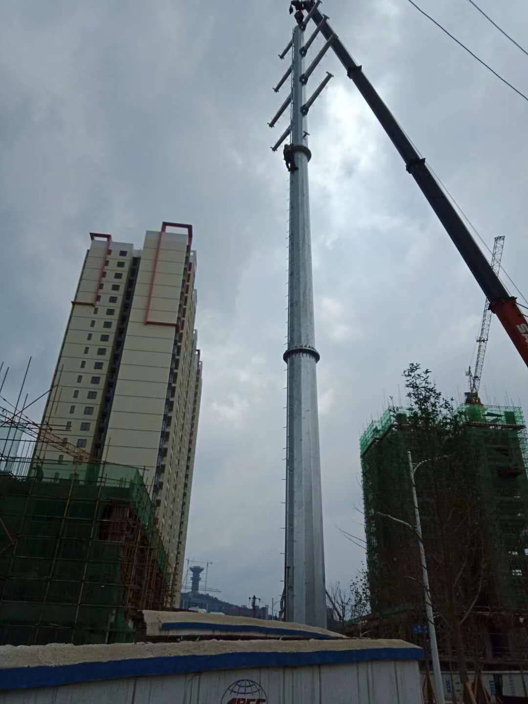 黔南 10kv电力钢管杆 35kv电力钢管杆