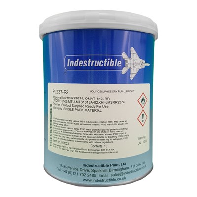 Indestructible Paint PL237-R2 Moly-Disulphide Dry Film Lubricant