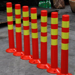 供应闸坡新款橡胶警示柱 弹立柱 钢管警示柱阳江交通设施