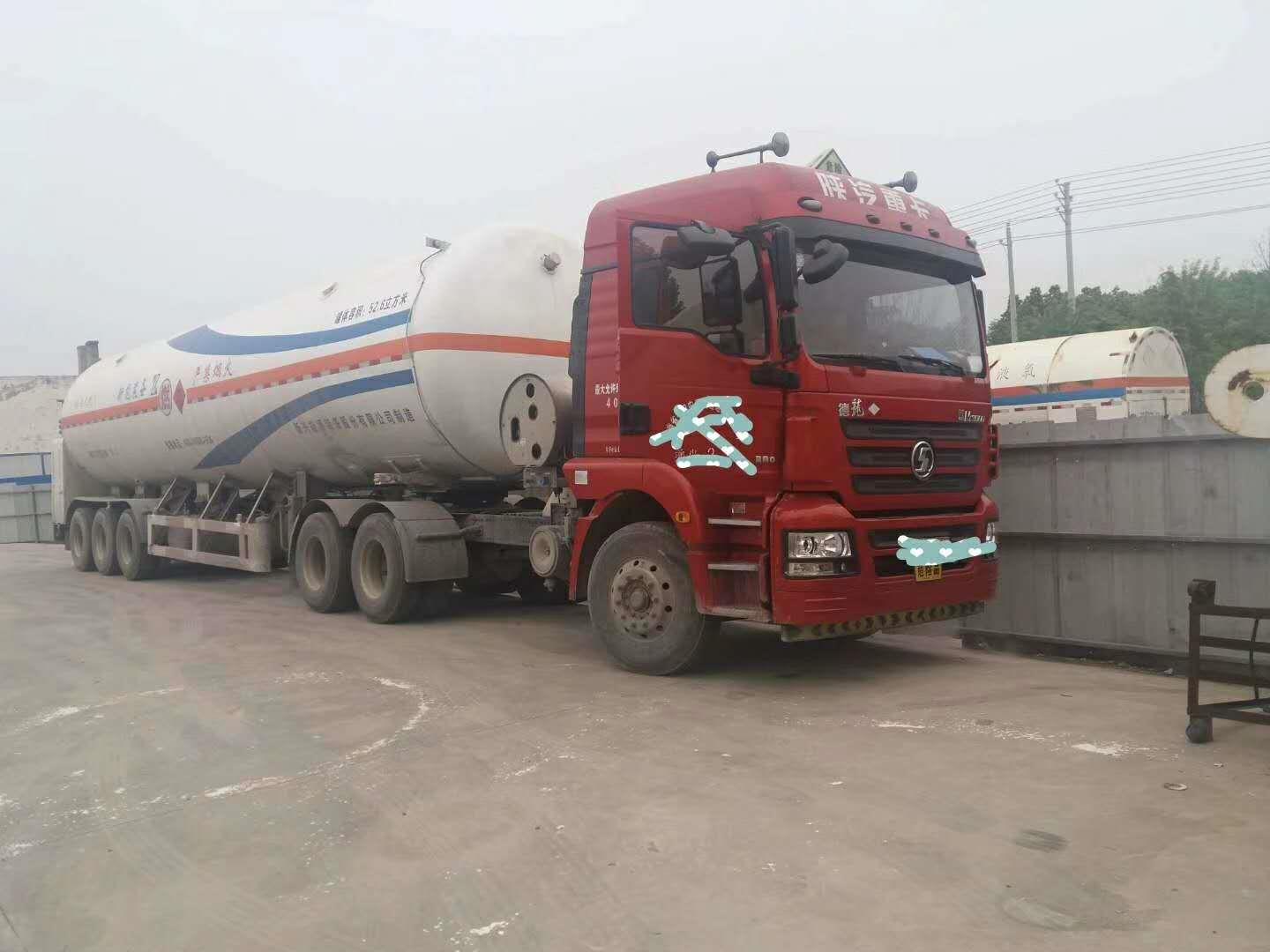 黔东南17年陕汽德龙整套液化天然气运输车出售