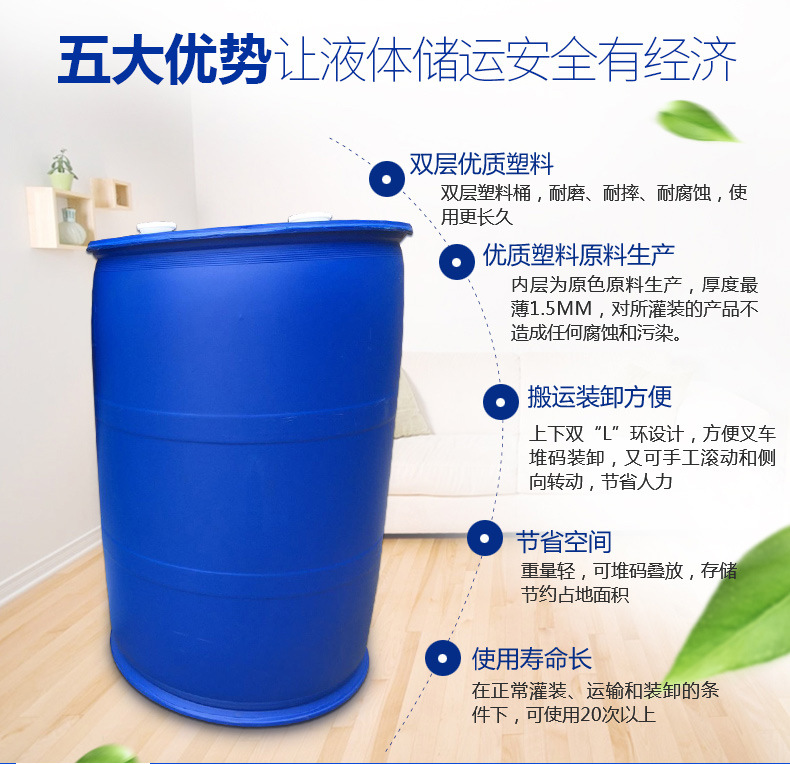 莱西200公斤塑料桶|200公斤化工桶|1000公斤吨桶低价出售