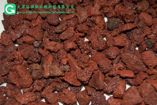 火山岩供应商 火山岩滤料填料_火山石水处理填料3-5cm