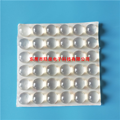 半球形硅胶垫φ3.5*1.5mm玻璃硅胶垫厂家批发