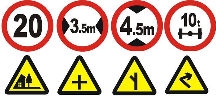江门厂家直销安全警示牌 施工告示牌 道路方向指引牌 限高标识牌 尺寸可订制