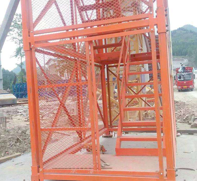 组合式梯笼适应全国各种施工条件 安全可靠 可反复拆装使用