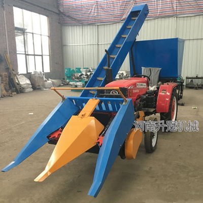 四川热卖背负式拖拉机改装玉米秸秆粉碎收穗小型玉米收割机