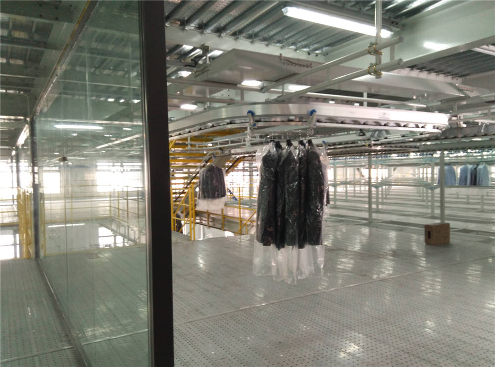智能工厂--外协成衣自动进入LTA自动悬挂区