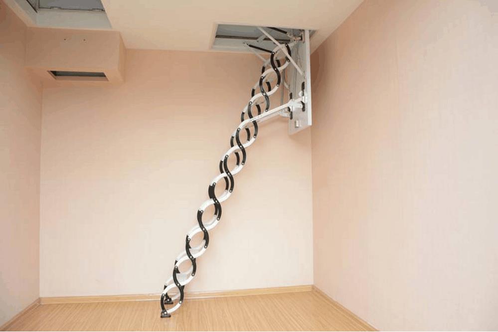 拉萨电动隐形阁楼伸缩楼梯 美观实用 操作方便