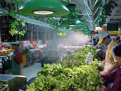 商场超市蔬菜水果生鲜喷雾降温加湿保鲜冷雾机	工程造价