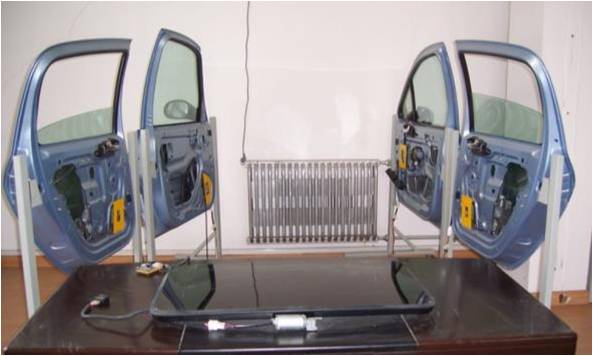轿车防夹门窗控制实验系统