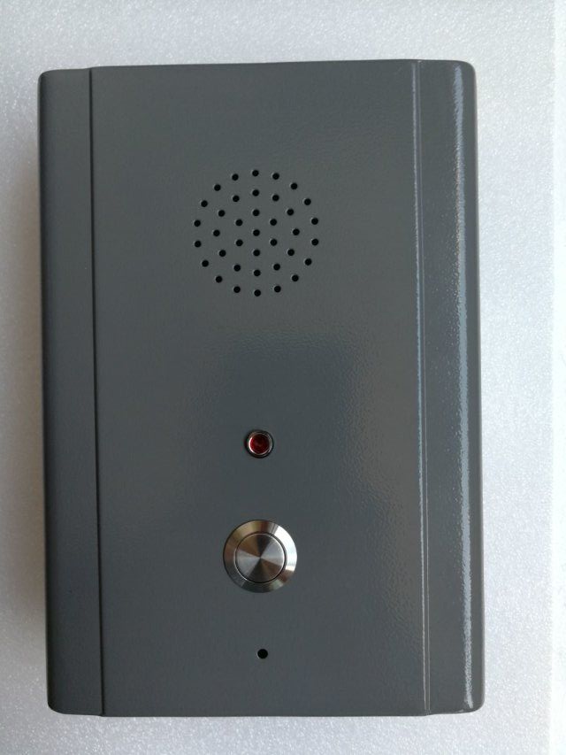 一键IP喊话对讲系统 自动应答工业防水电话机 不锈钢洁净室免提电话对讲