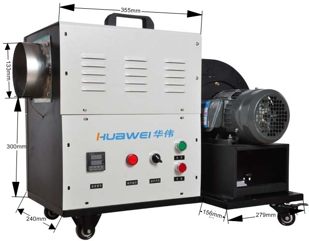 HWIR900F-1热气烘干机 热气吹干机 工业电热发生器