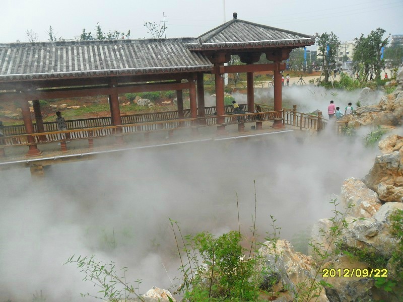 丽江人造雾森系统产生负氧离子